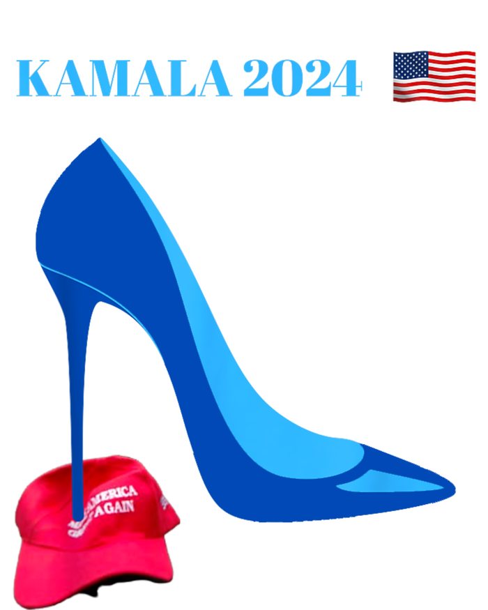 Kamala Harris For President 2024 High Heel Crushed Maga Hat Ladies Essential Tank