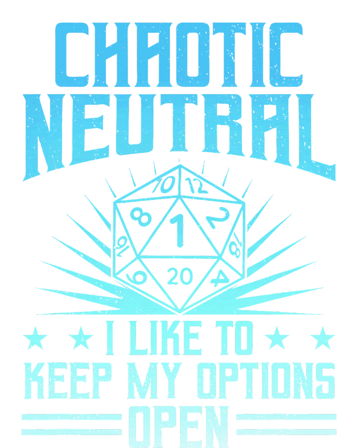 Chaotic Neutral I Like To Keep My Options Open D20 Tabletop Cooling Performance Long Sleeve Crew