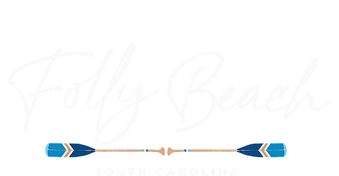 Folly Beach South Carolina Sc Oars Graphic Striped Beanie with Solid Band