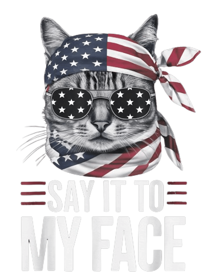 Funny Cat Kamala Harris 2024 Say It To My Face T-Shirt