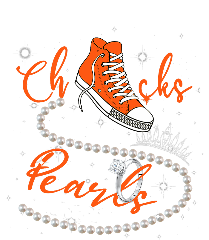 Orange Chucks And Pearls Sustainable Bucket Hat