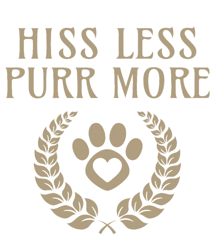 Hiss Less Purr More Positive Cat Lover And Cat Lady Design USA-Made Doggie Bandana