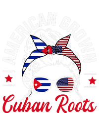 American Grown Cuban Roots Messy Bun Cuba Cuban American T-Shirt