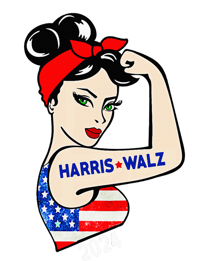 Harris Waltz 2024 Election Kamala Harris Tim Waltz 24 Women's Flannel Pajama Set