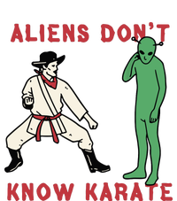 Aliens Dont Know Karate Garment-Dyed Sweatshirt