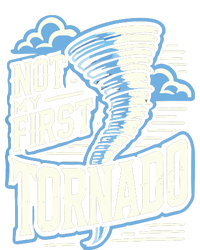 Funny Not My First Tornado Retro Storm Chaser Button