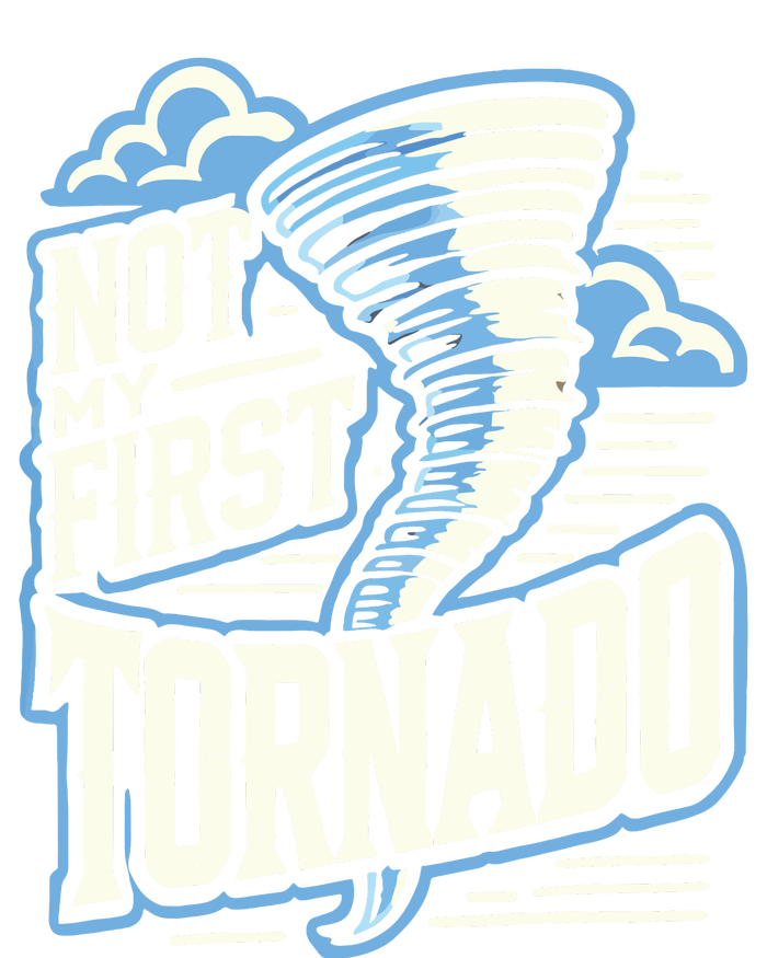 Funny Not My First Tornado Retro Storm Chaser Button