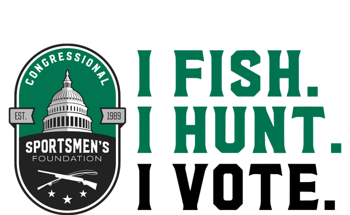 Congressional SportsmenS Foundation I Fish I Hunt I Vote Garment-Dyed Fleece Hoodie