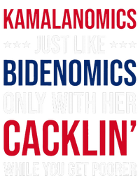 Kamalanomics Just Like Bidenomics Only With Her Cacklin Striped Beanie with Solid Band