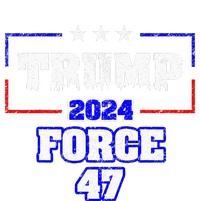 Trump Force 47 Trump 2024 HeS Back Vote Trump Full Zip Hoodie