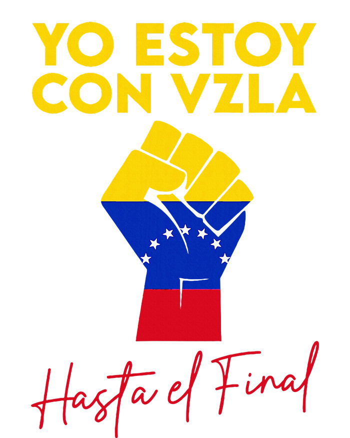 Yo Estoy Con Venezuela Hasta El Final Venezuela Libre Fist T-Shirt