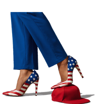 Kamala Harris With High Heels Stepping On Red Hat PosiCharge RacerMesh Polo