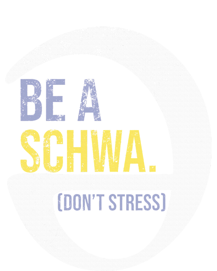 Be A Schwa DonT Stress Funny Phonics Speech Specialist Gift Women's Long Sleeve Flannel Pajama Set 