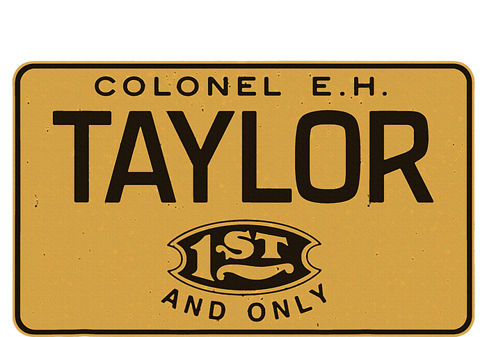 Colonel Eh Taylor Bourbon Whiskey Badge T-Shirt