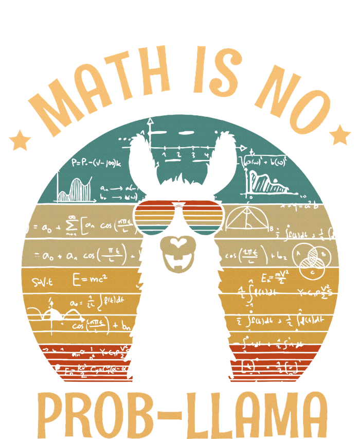 Math Is No Prob Llama Funny Teacher T-Shirt