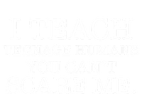 Retro Funny I Teach Teenage Humans You CanT Scare Me Womens CVC Long Sleeve Shirt