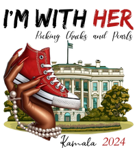 Im With Her Chucks And Pearls Kamala Harris White House 2024 T-Shirt