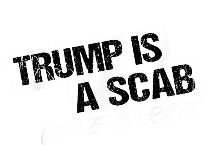 Donald Trump Is A Scab Vote Harris Baby Long Sleeve Bodysuit