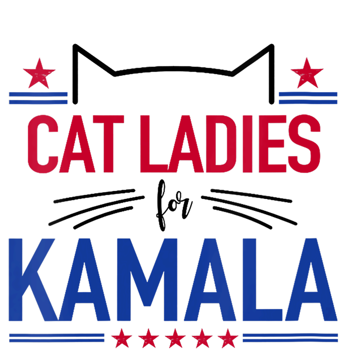 Cat Ladies For Kamala Funny Cat 2024 President Kamala Harris T-Shirt