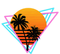 80s Retro Palm Tree Sunset Nostalgic Vintage Sunset T-Shirt