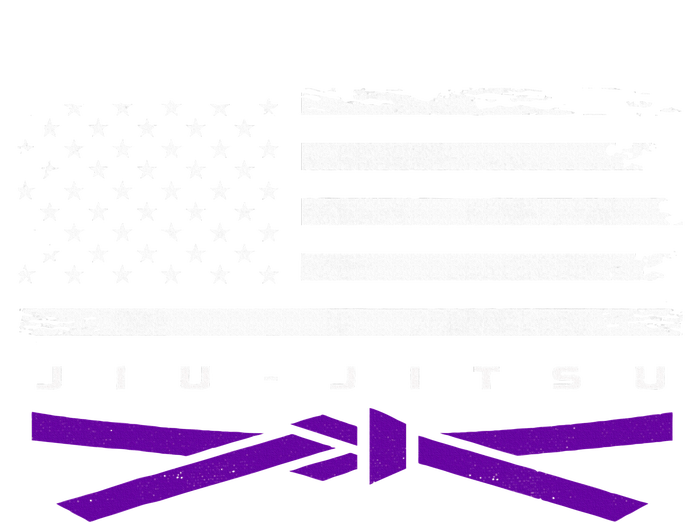 American Flag Jiu Jitsu Apparel Purple Belt Jiu Jitsu T-Shirt