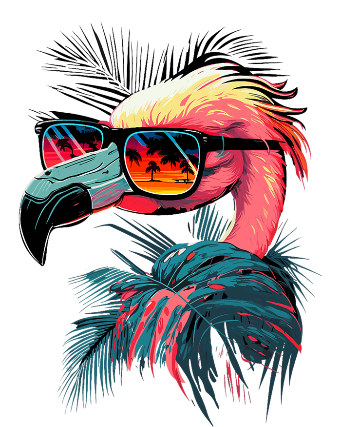 Retro Sunglasses Flamingo Funny Flamingo Kids Hoodie