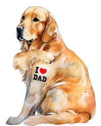 I Love Dad Patriotic Golden Retriever Canine Dog Lover T-Shirt