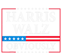 Obviously Kamala Harris Tim Walz 2024 Womens Cotton Relaxed Long Sleeve T-Shirt