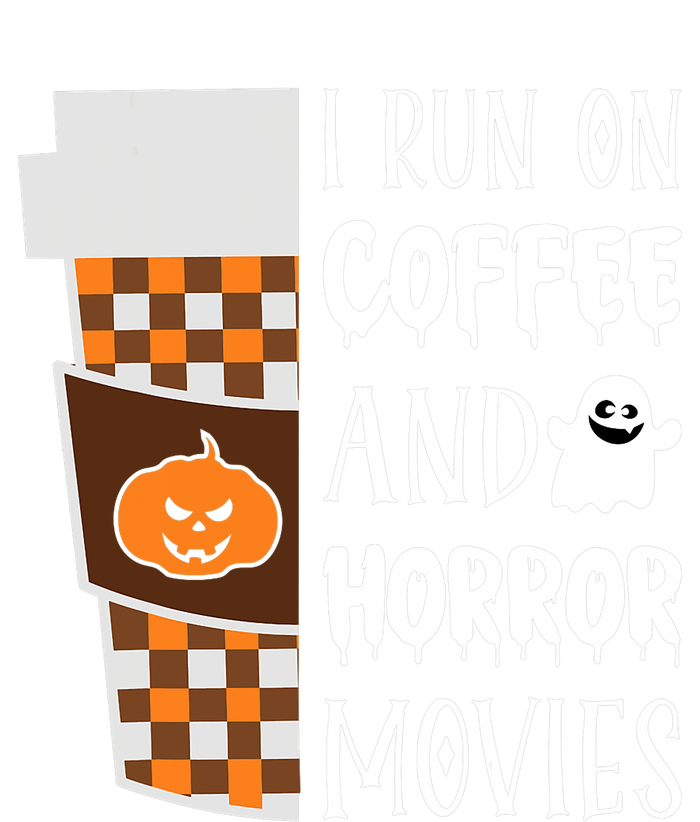 I Run On Coffee And Horror Movies Halloween Costume Cinema Sustainable Bucket Hat