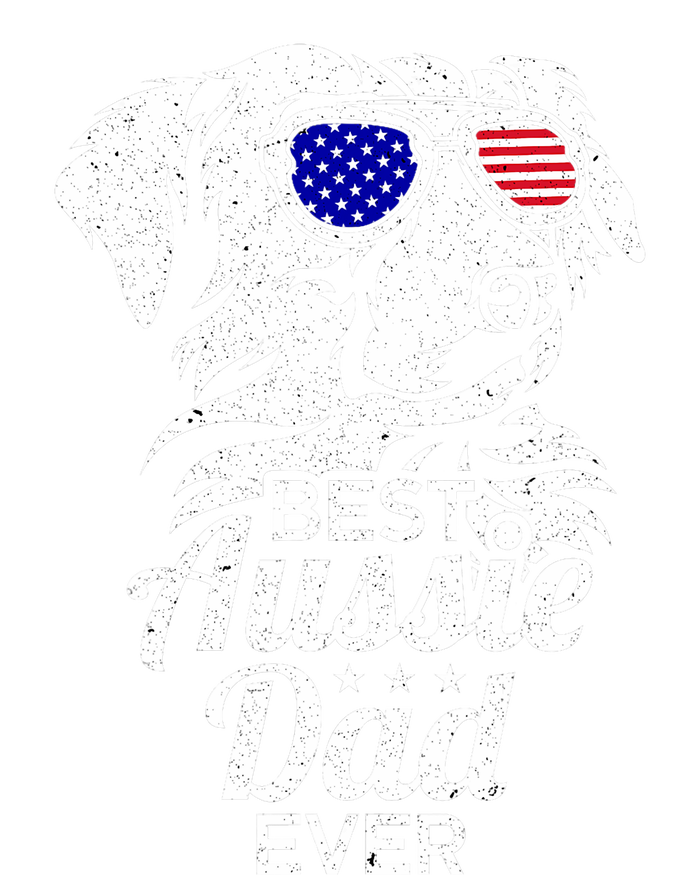 Best Aussie Dad Ever Australian Shepherd 7-Panel Snapback Hat