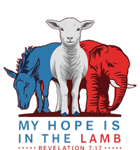 Funny My Hope Is In The Lamb Scripture Elephant Donkey T-Shirt