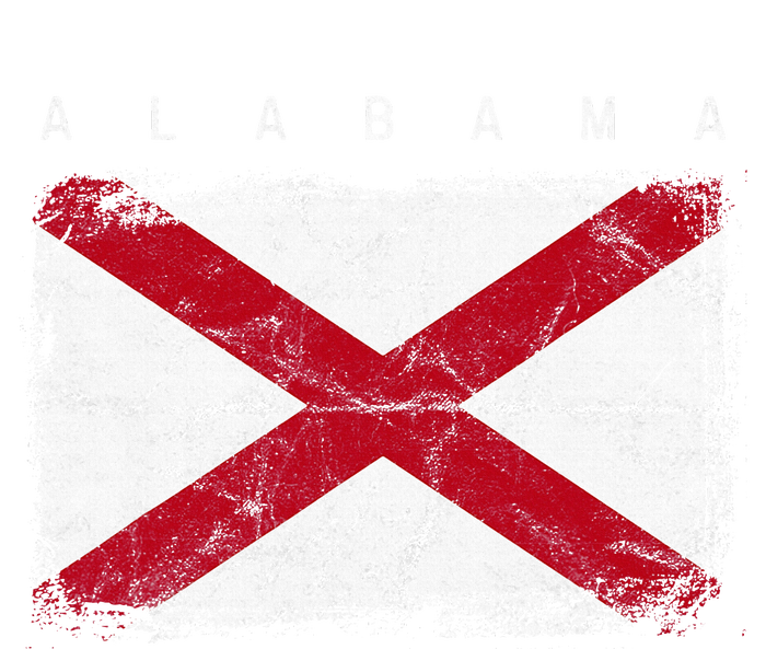 Alabama Vintage Distressed Home State Flag Design Grommeted Golf Towel