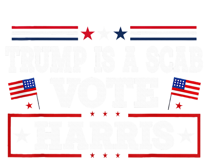 Trump Is A Scab Vote Kamala Harris 2024 Valucap Bio-Washed Visor