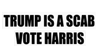 Trump Is A Scab Vote Harris Workers Support Kamala Harris USA-Made Doggie Bandana