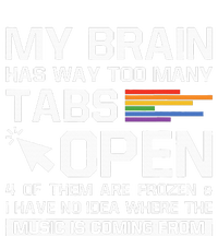 My Brain Has Way Too Many Tabs Open Software Developer Nerd Cooling Performance Crew T-Shirt