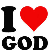 Red Heart I Love God T-Shirt