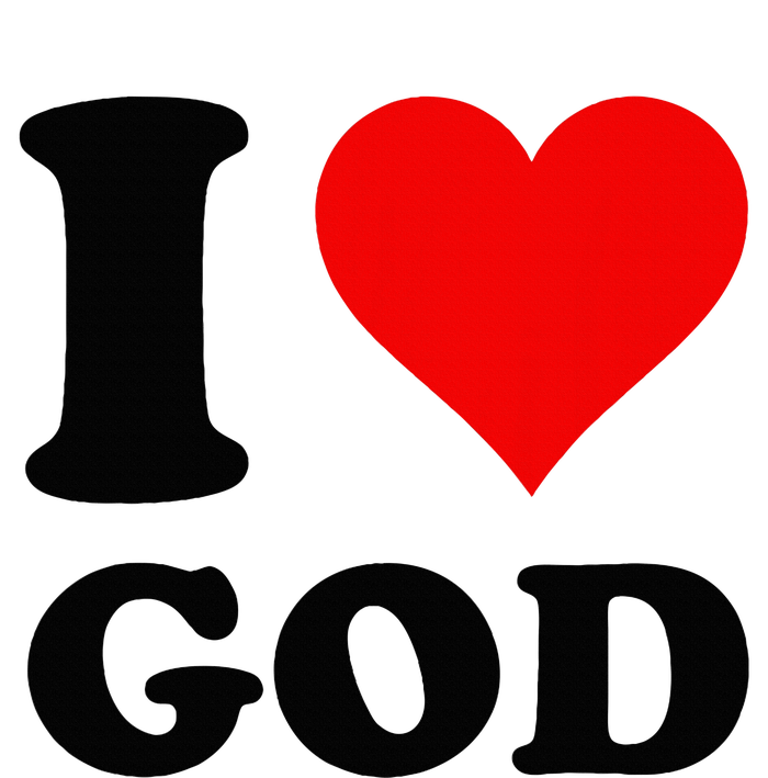 Red Heart I Love God T-Shirt