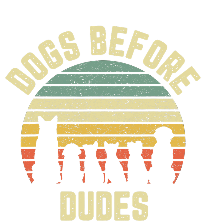 Funny Dogs Before Dudes Dog Lover Tie-Dye T-Shirt