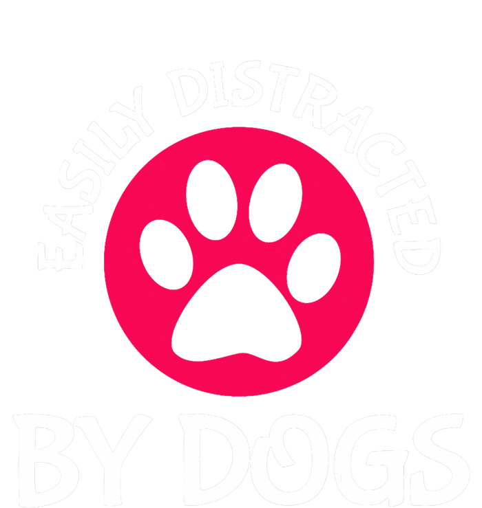 Easily Distracted By Dogs Ladies Long Sleeve Shirt