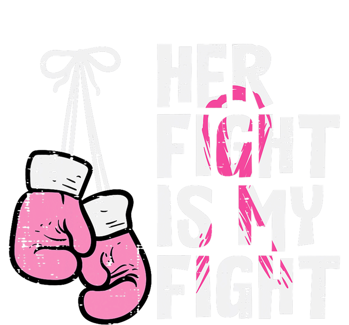 Breast Cancer Boxing Gloves Her Fight My Fight T-Shirt