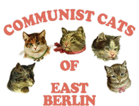 Communist Cats Of East Berlin Hooded Wearable Blanket