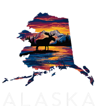 Alaskan Moose Animal Alaska Map Coaster