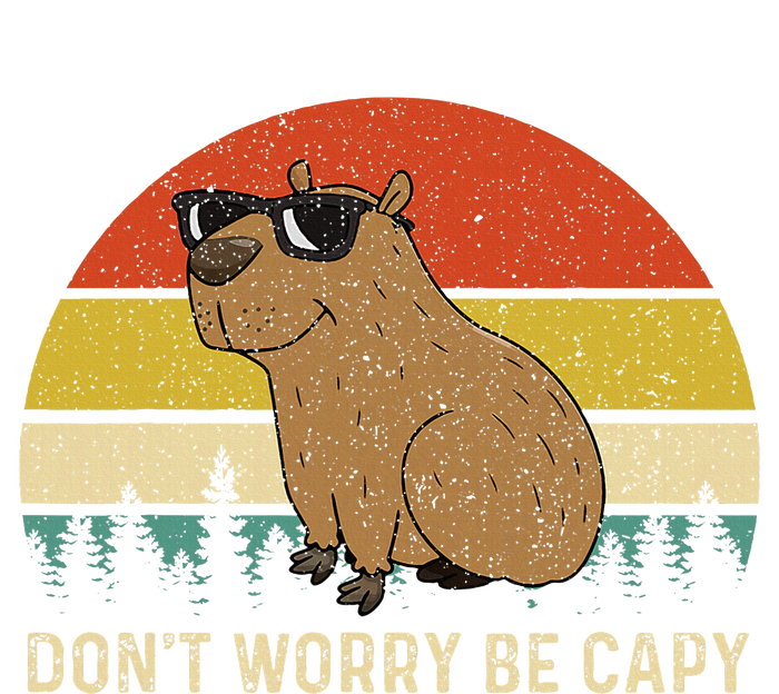 Cool Capybara DonT Worry Be Cappy Vintage Funny Rodent Meme T-Shirt