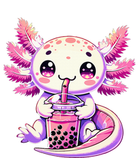 Axolotl Bubble Boba Tea Anime Cute Kawaii Axolotl Performance Long Sleeve Polo