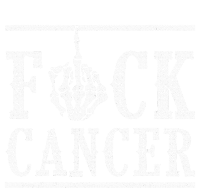 Fuck Cancer Middle Finger Bone Skeleton Cancer Survivor Performance Long Sleeve Polo