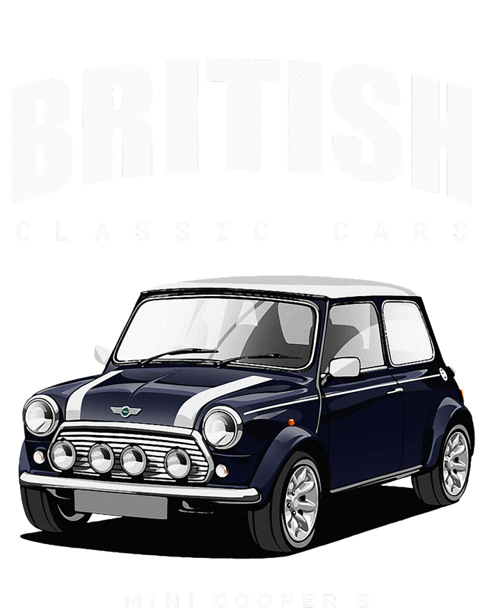 British Classic Car Dark Blue Mini Sports Car Kids Tie-Dye T-Shirt