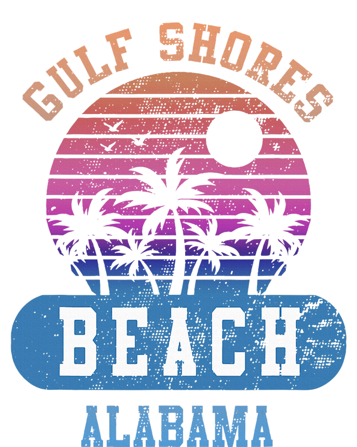 Gulf Shores Beach Alabama Retro Sunset Summer Aesthetic Full Zip Hoodie