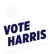 Vote Harris Stand Up Speak Up Show Up Trump Is A Scab Flat Bill Trucker Hat