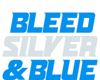 Detroit Football Bleed Silver & Blue T-Shirt