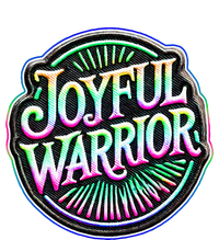 Joyful Warrior Colorful Inspirational Campaign Design T-Shirt